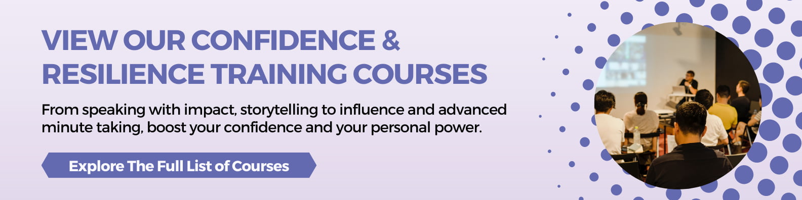 Confidence and Resilience Training Courses